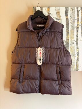 Heatkeep packable quilted vest large
